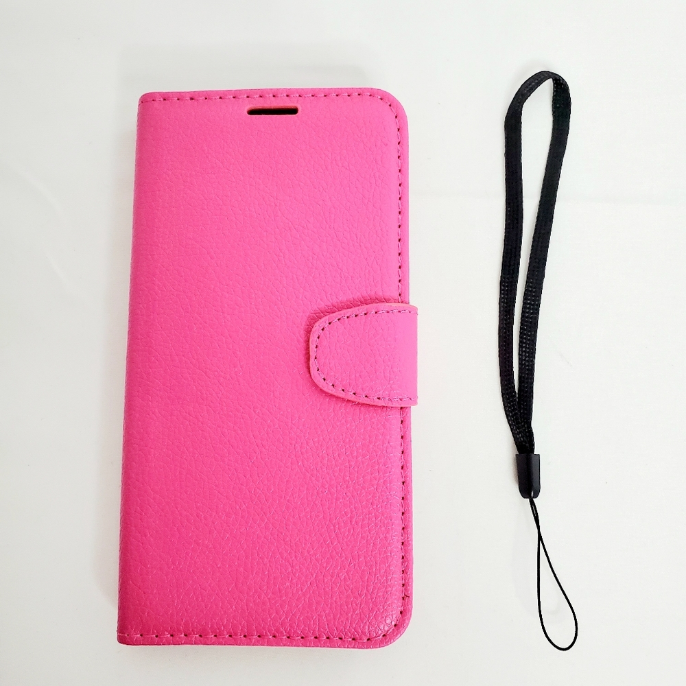 iPhone 13 Pro Max Hot Pink PU Leather Wallet Case